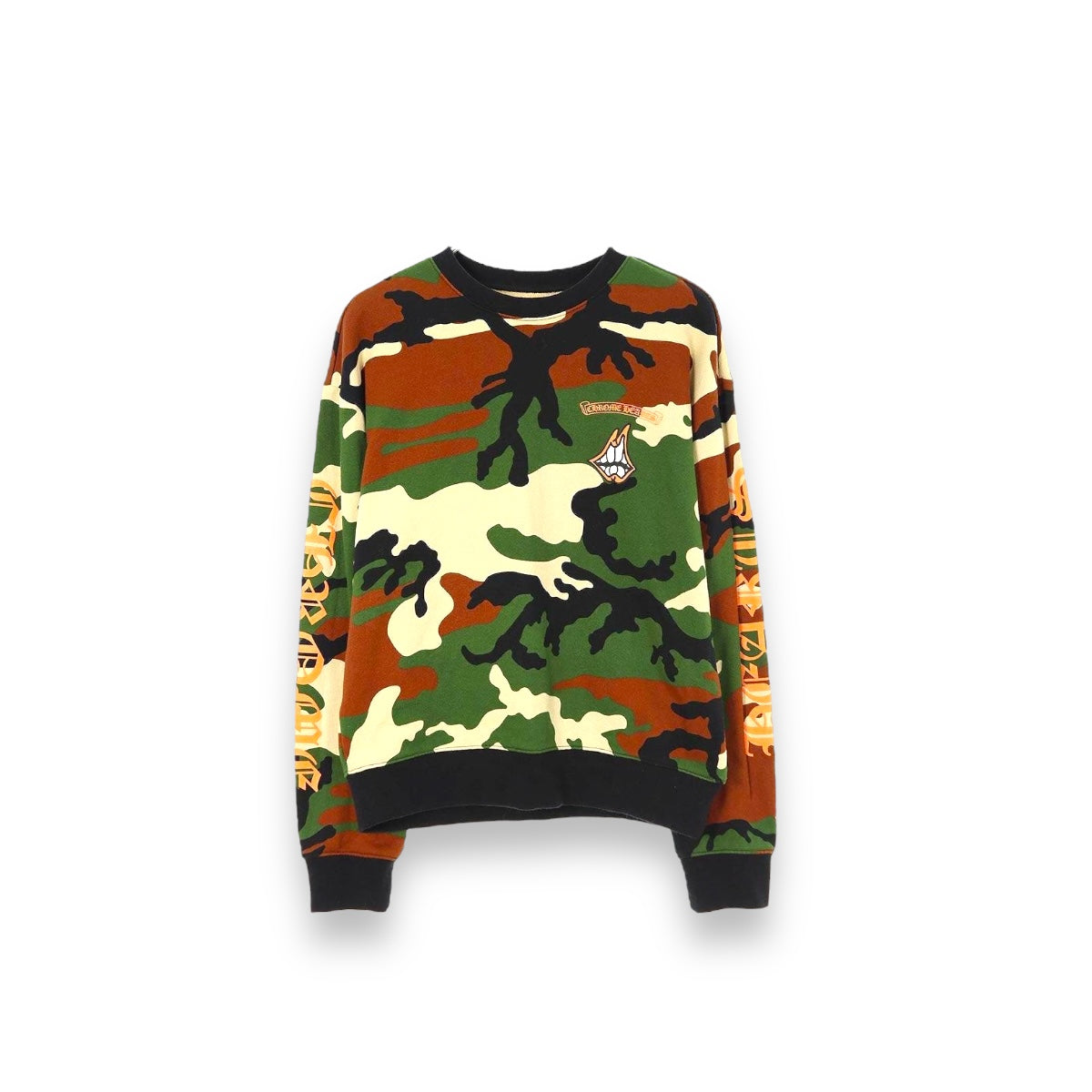 Chrome Hearts Matty Boy Caution Camo Crewneck