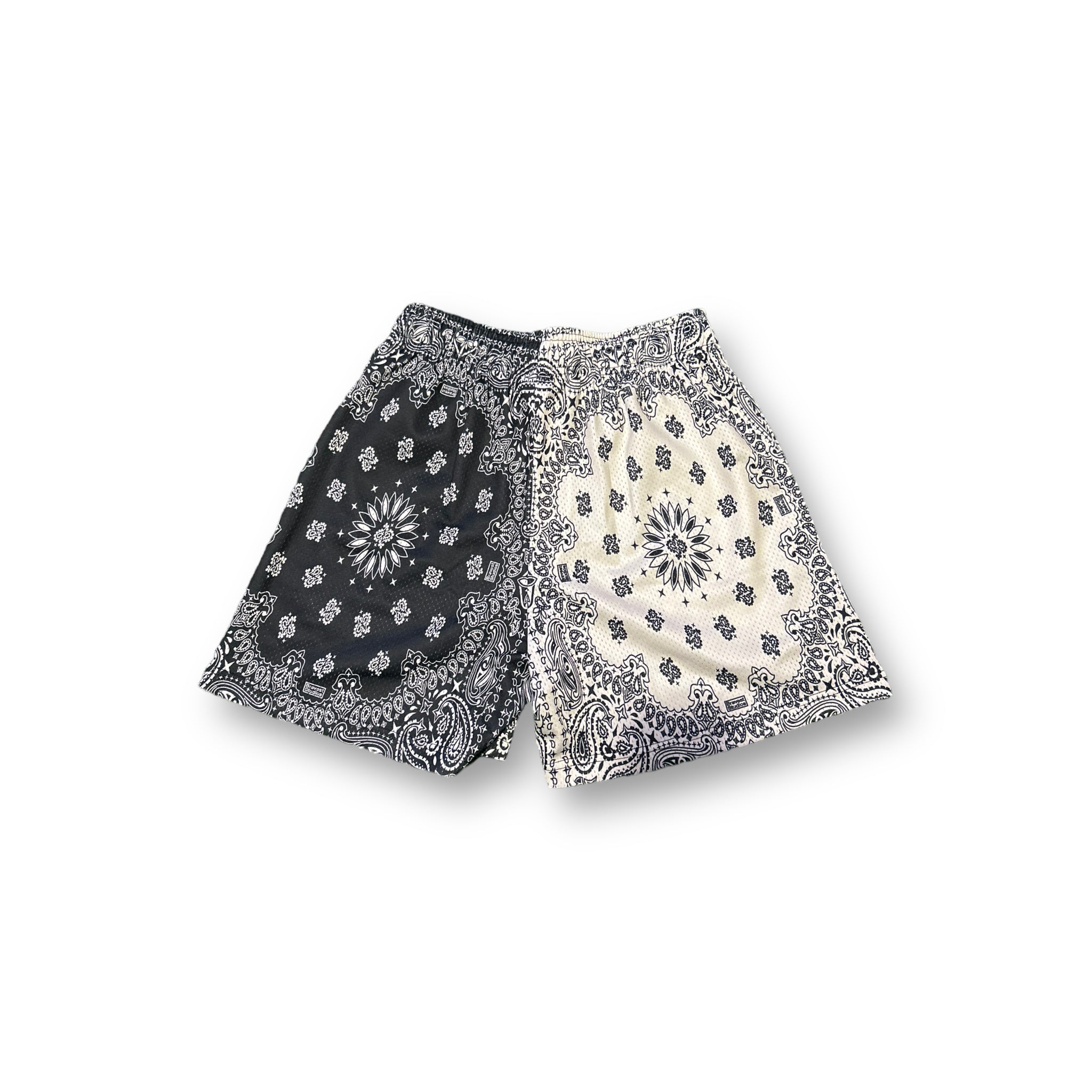 Bravest Studios Black/White Paisley Shorts