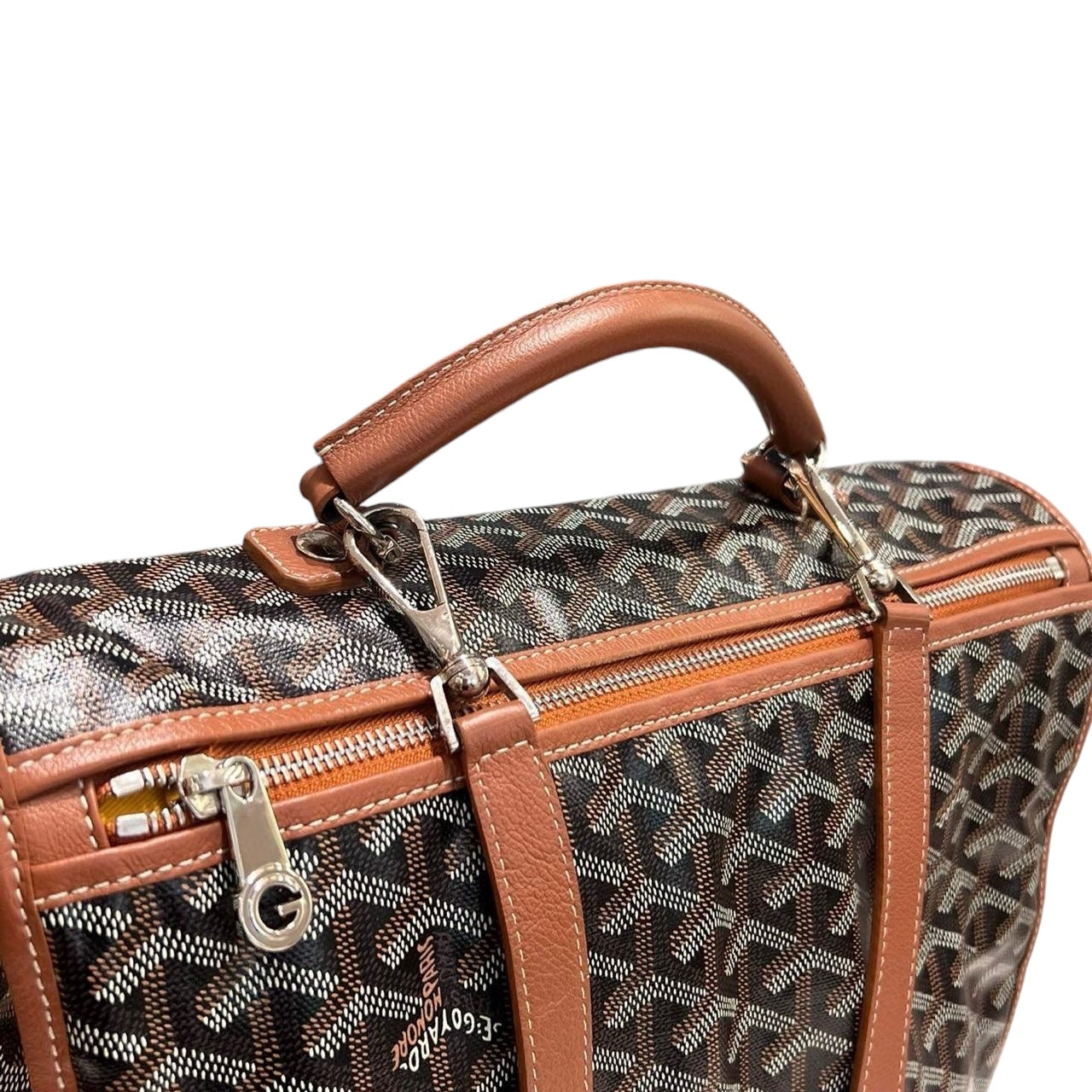 Goyard Saint Leger Backpack Black/Tan