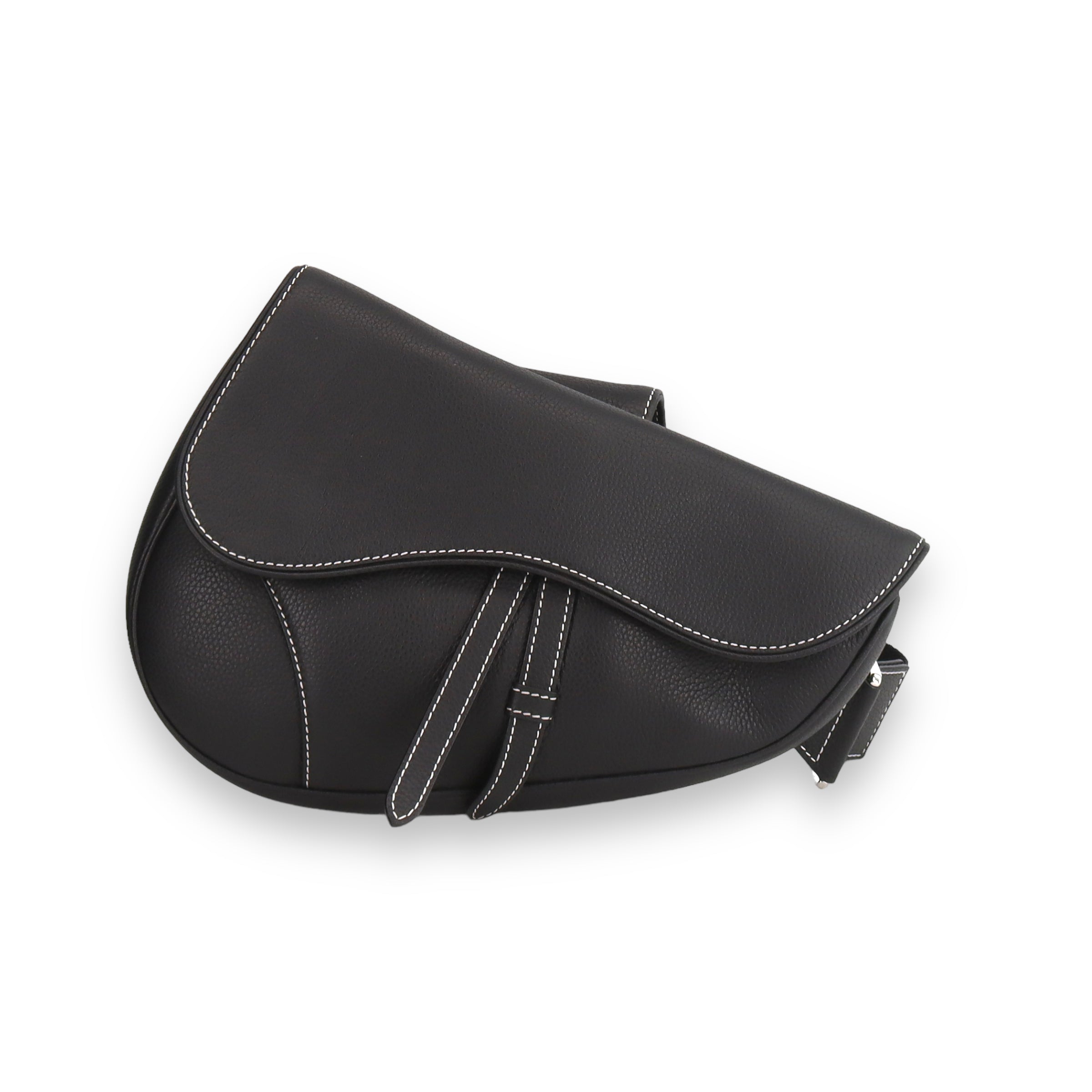 Dior Saddle Black Grained Calfskin