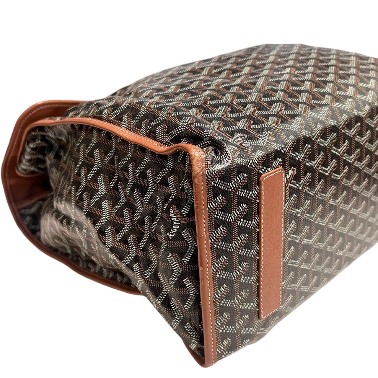 Goyard Saint Leger Backpack Black/Tan