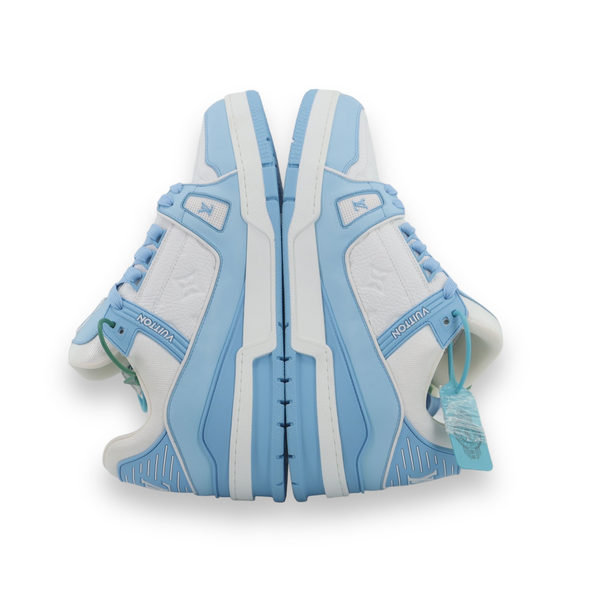 LV White/Baby Blue Trainers