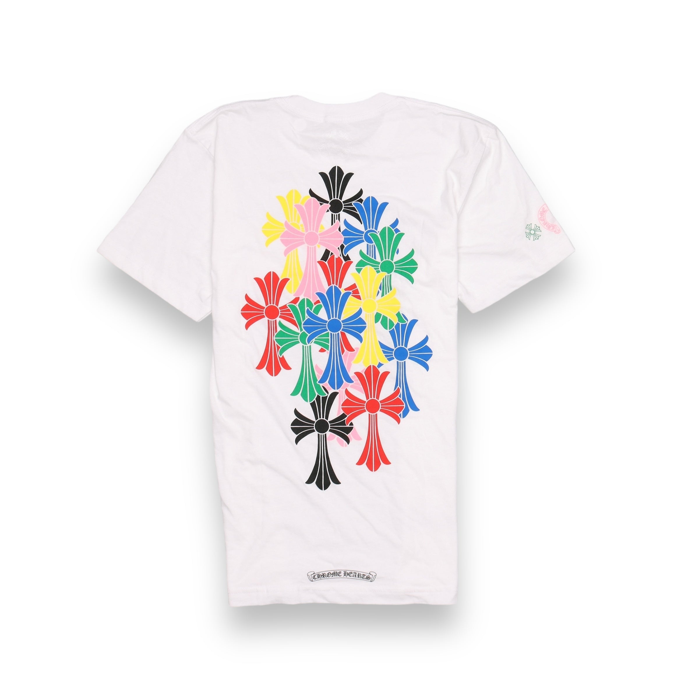 Chrome Hearts Multi Color Cross Cemetery T-shirt White