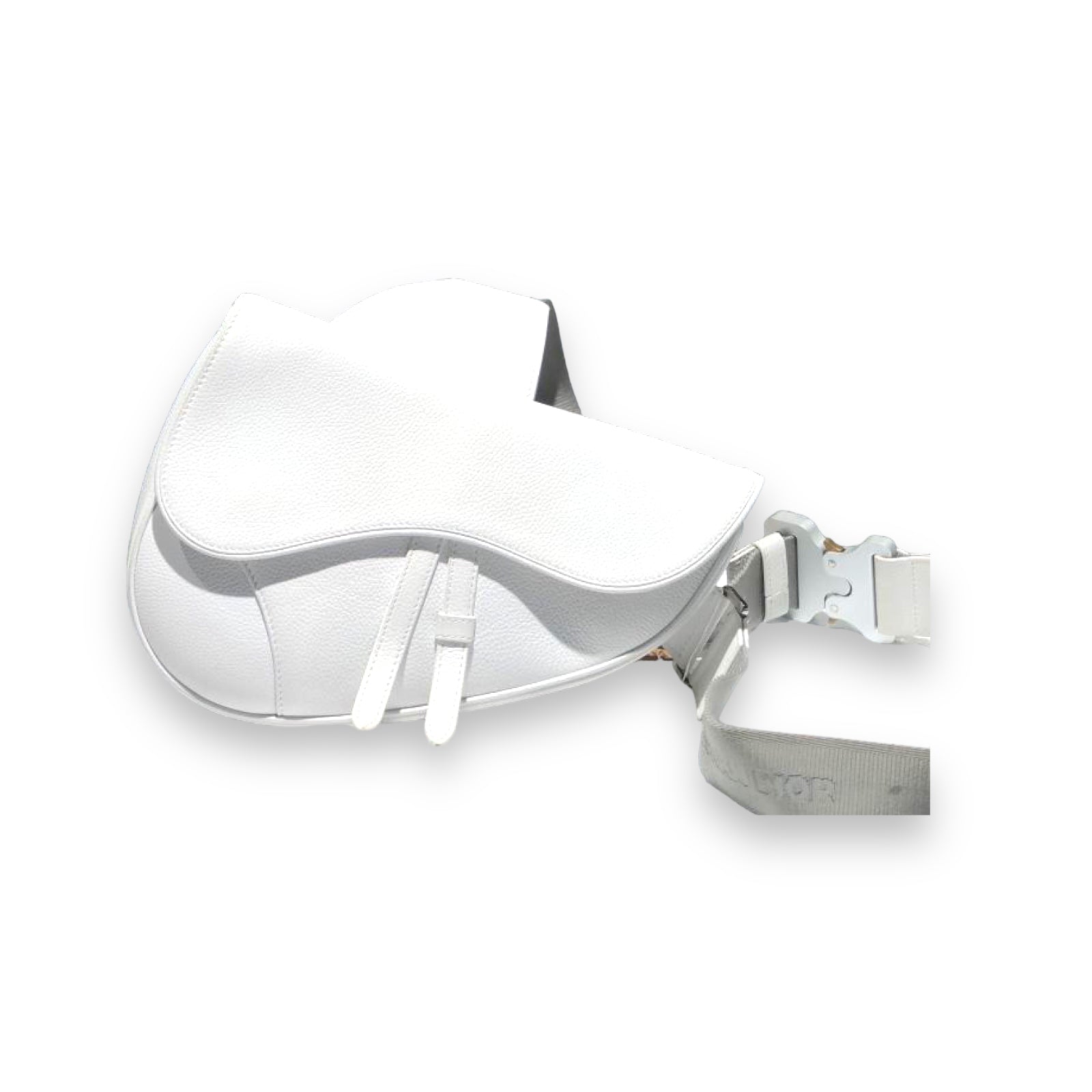 Dior White Saddle bag