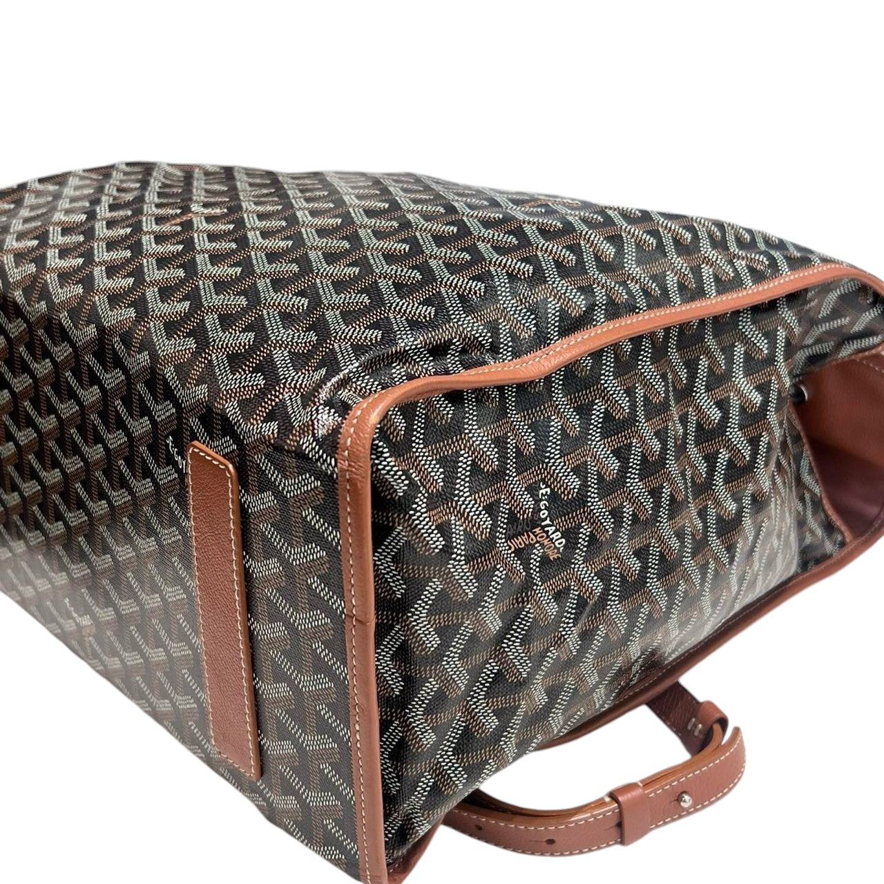 Goyard Saint Leger Backpack Black/Tan