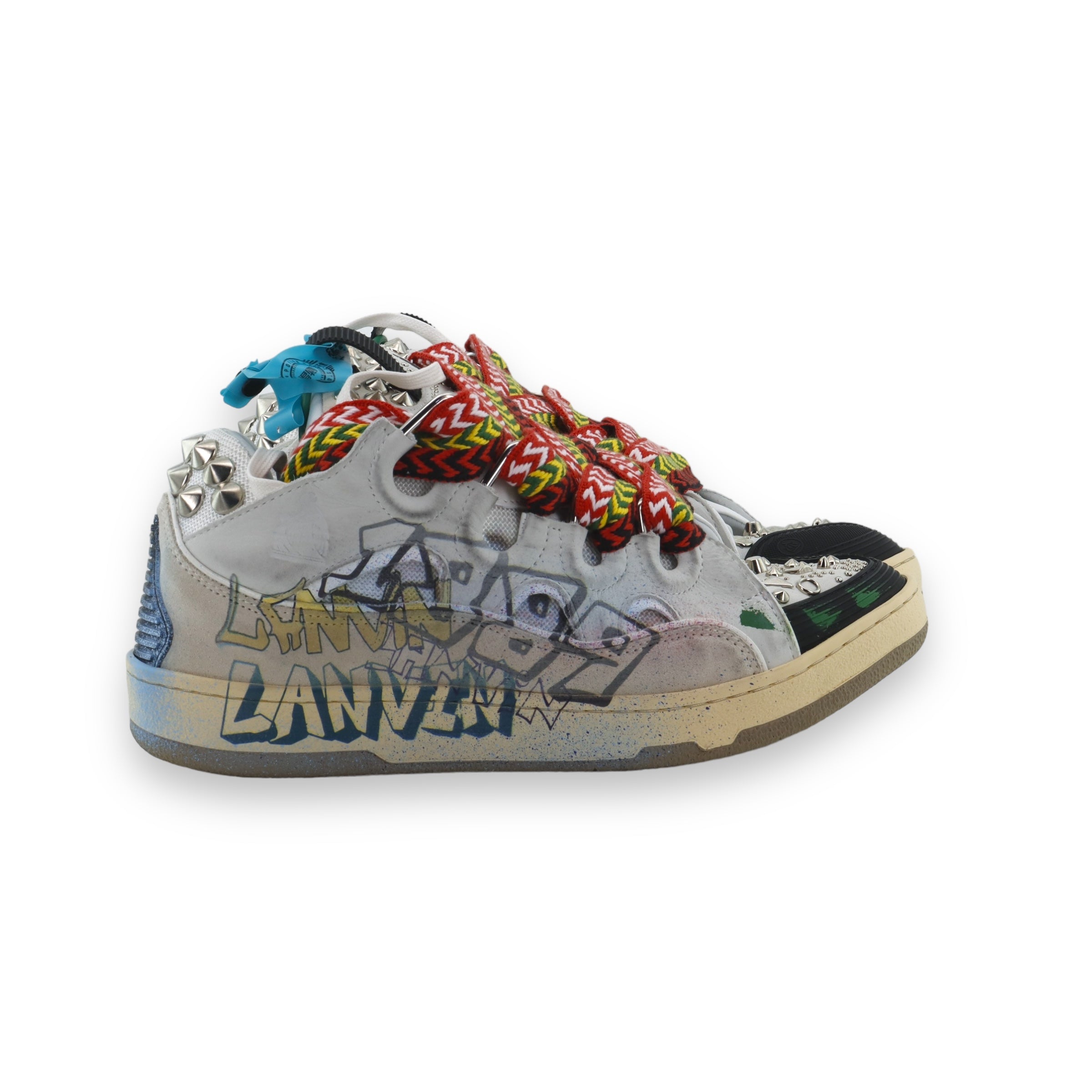 Lanvin Curb Graffiti Sneakers