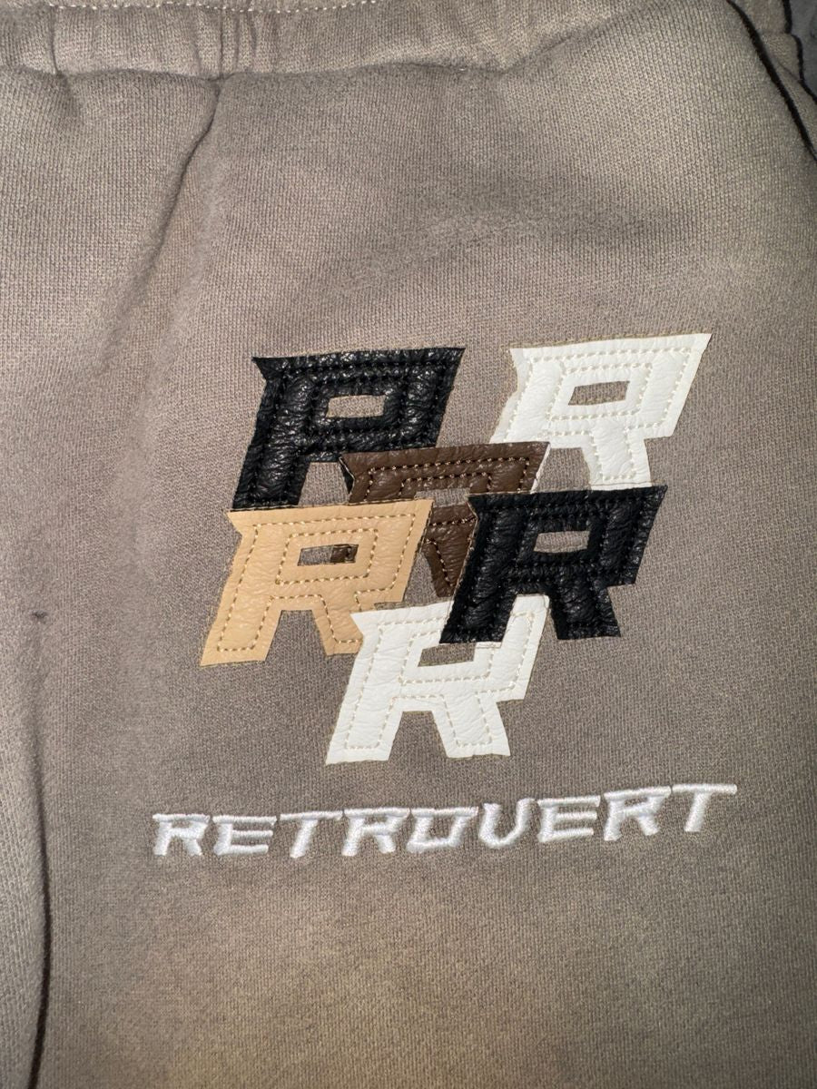 Retrovert Patch Flare Sweatpants - Stone