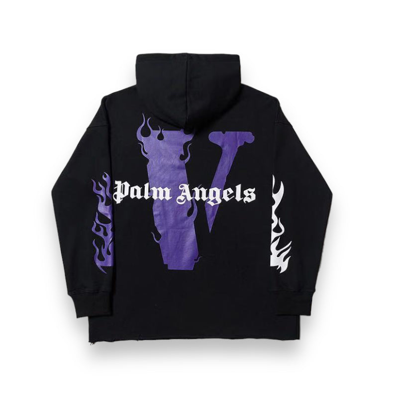 Vlone x Palm Angels Black/Purple Hoodie