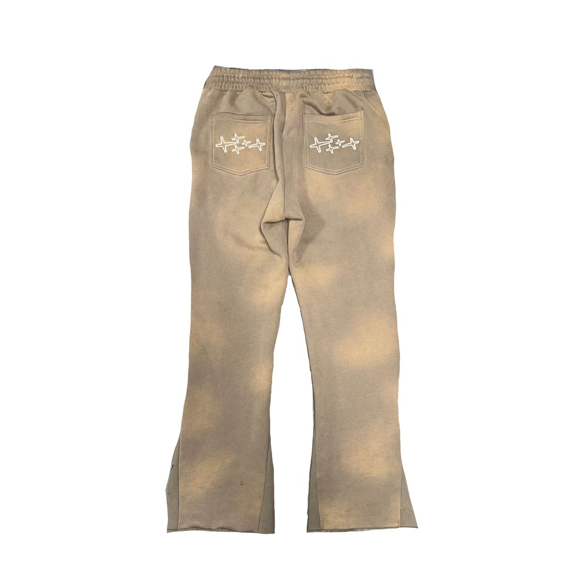 Retrovert Patch Flare Sweatpants - Stone