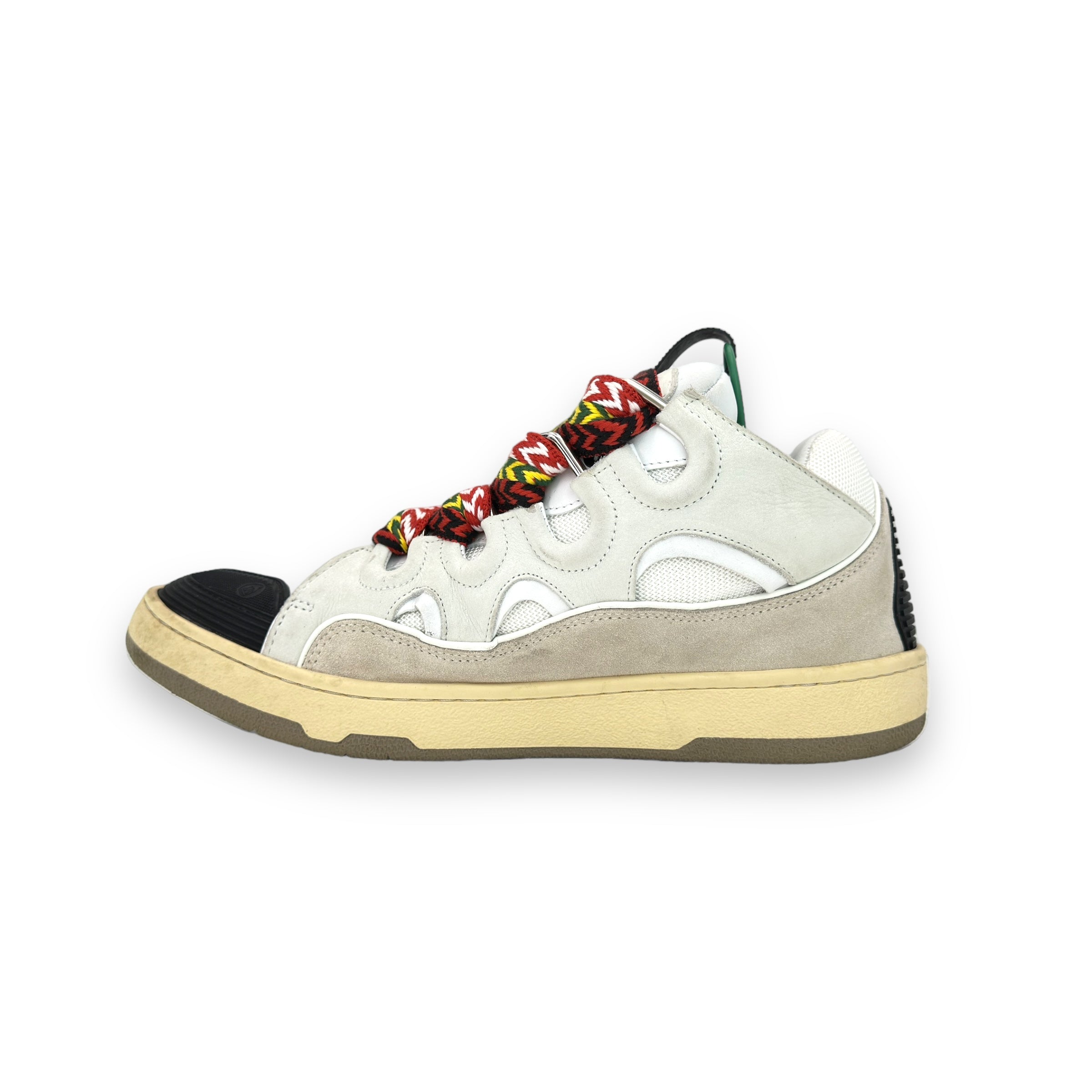 Lanvin Curb White Ivory Sneakers