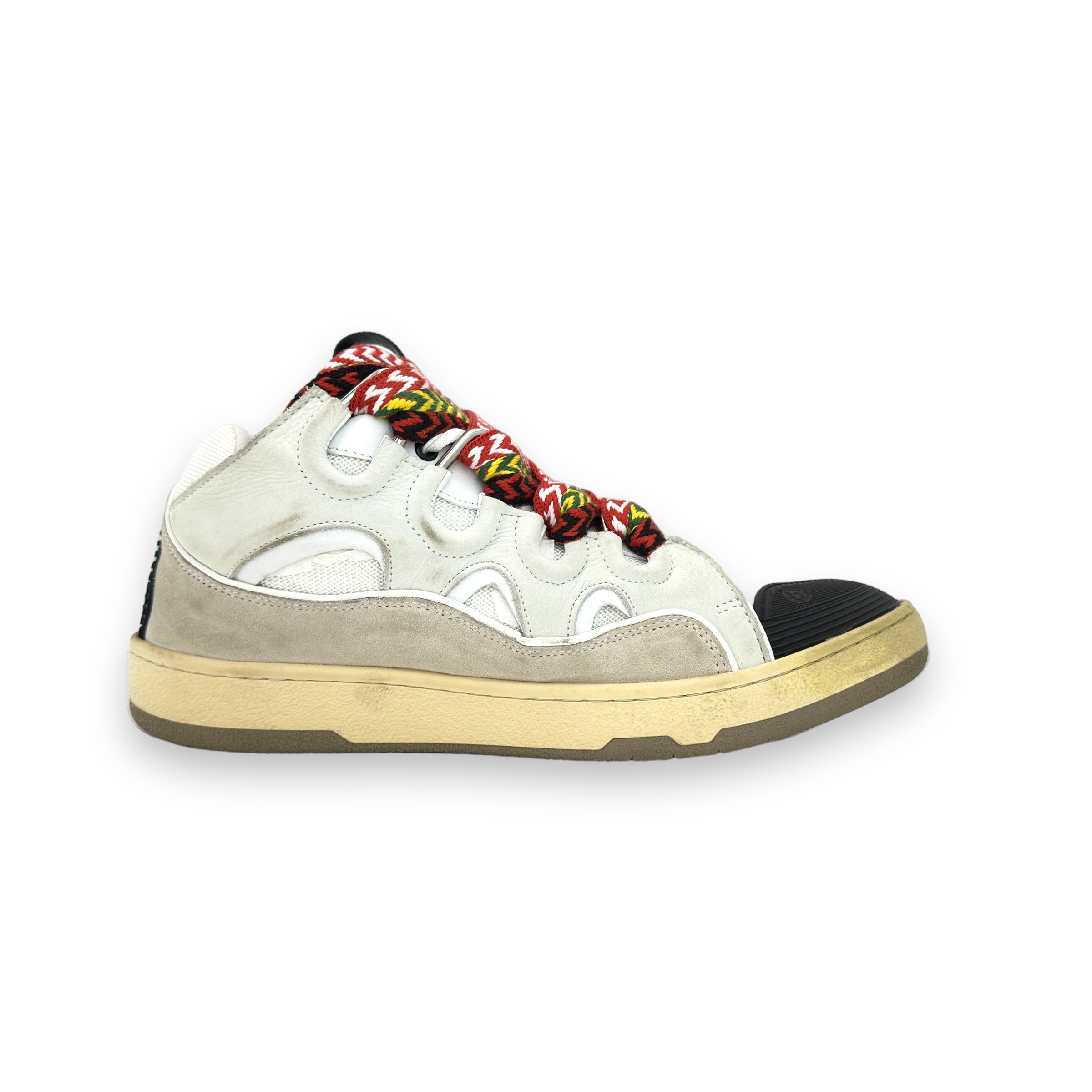 Lanvin Curb White Ivory Sneakers