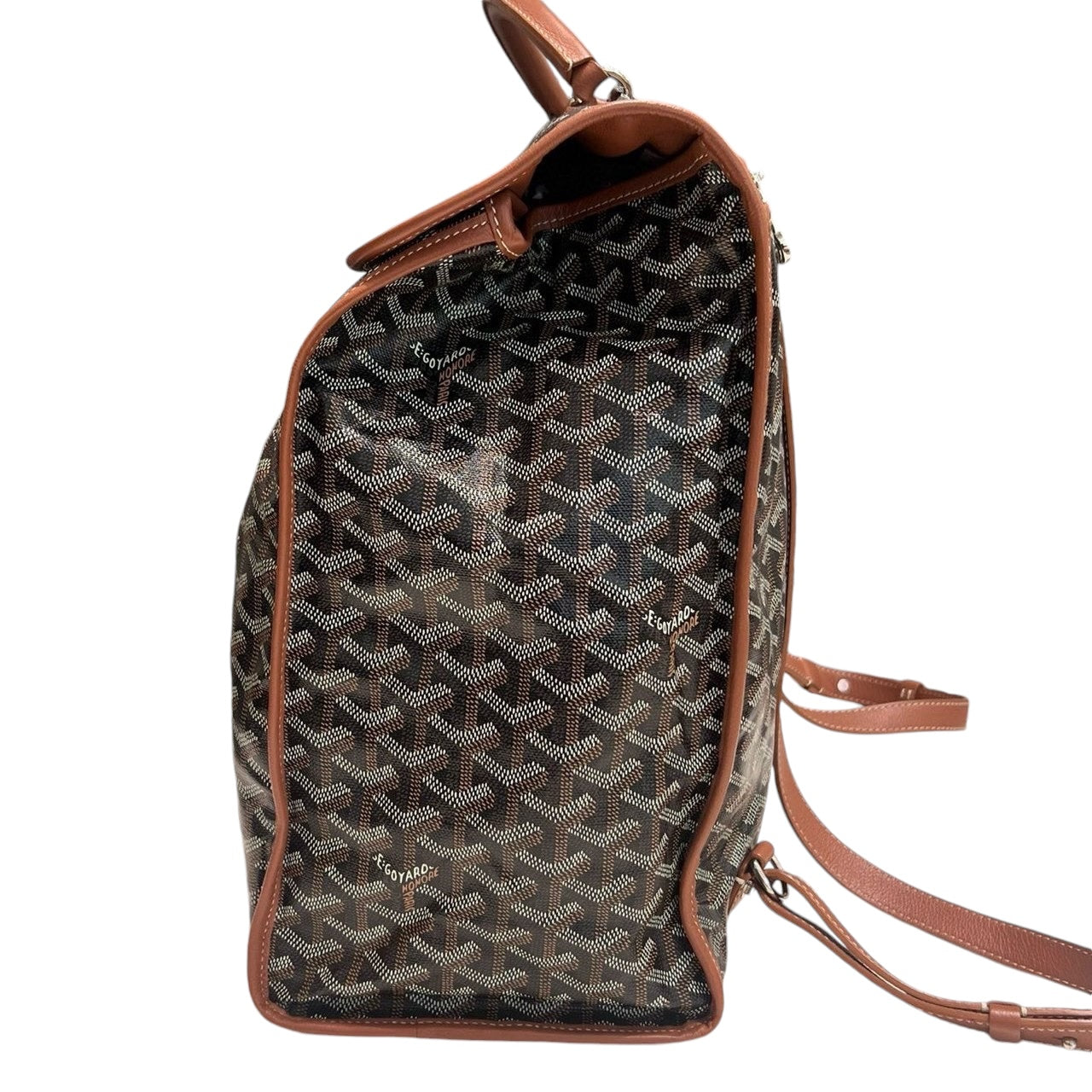 Goyard Saint Leger Backpack Black/Tan