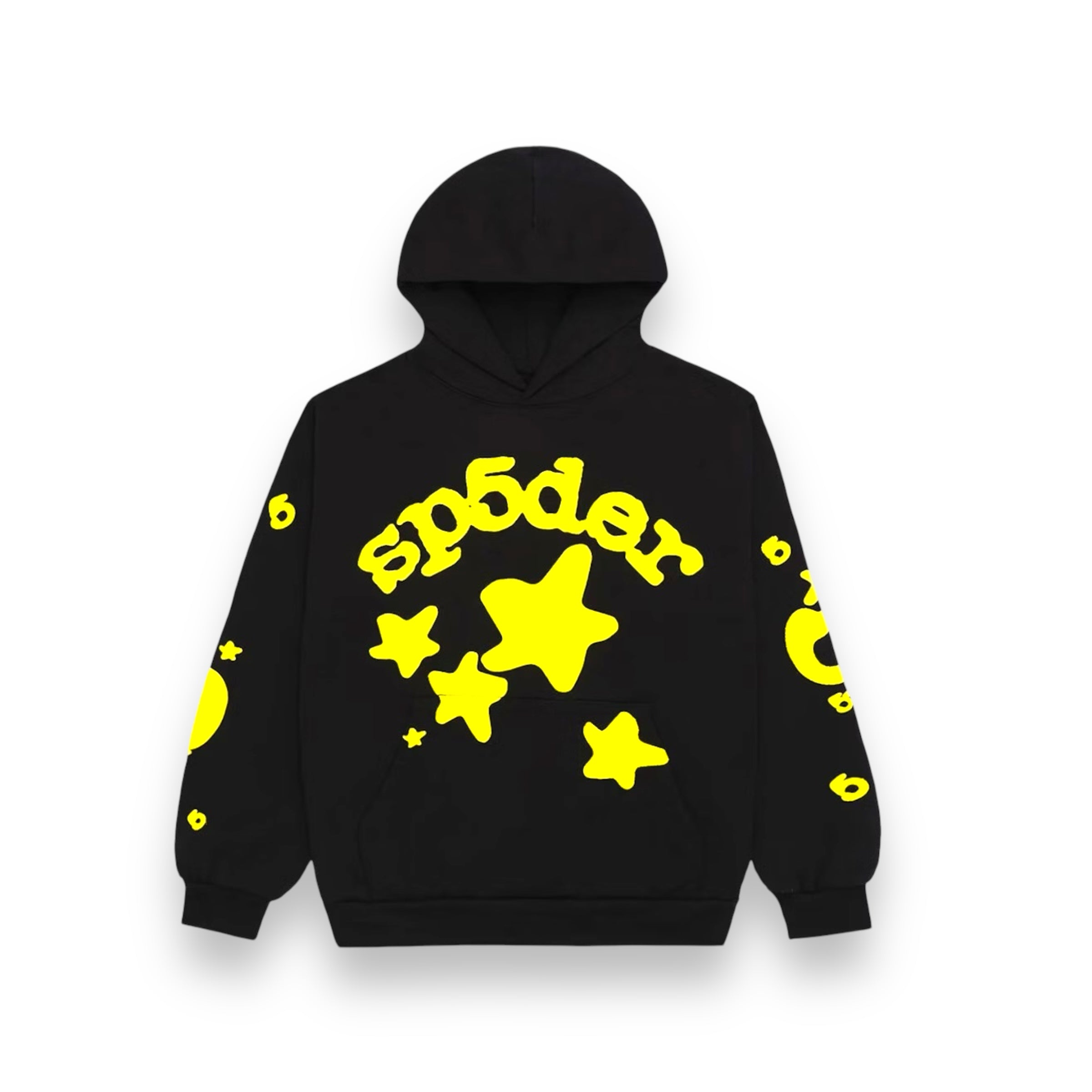 SP5DER Beluga Hoodie Onyx/Yellow