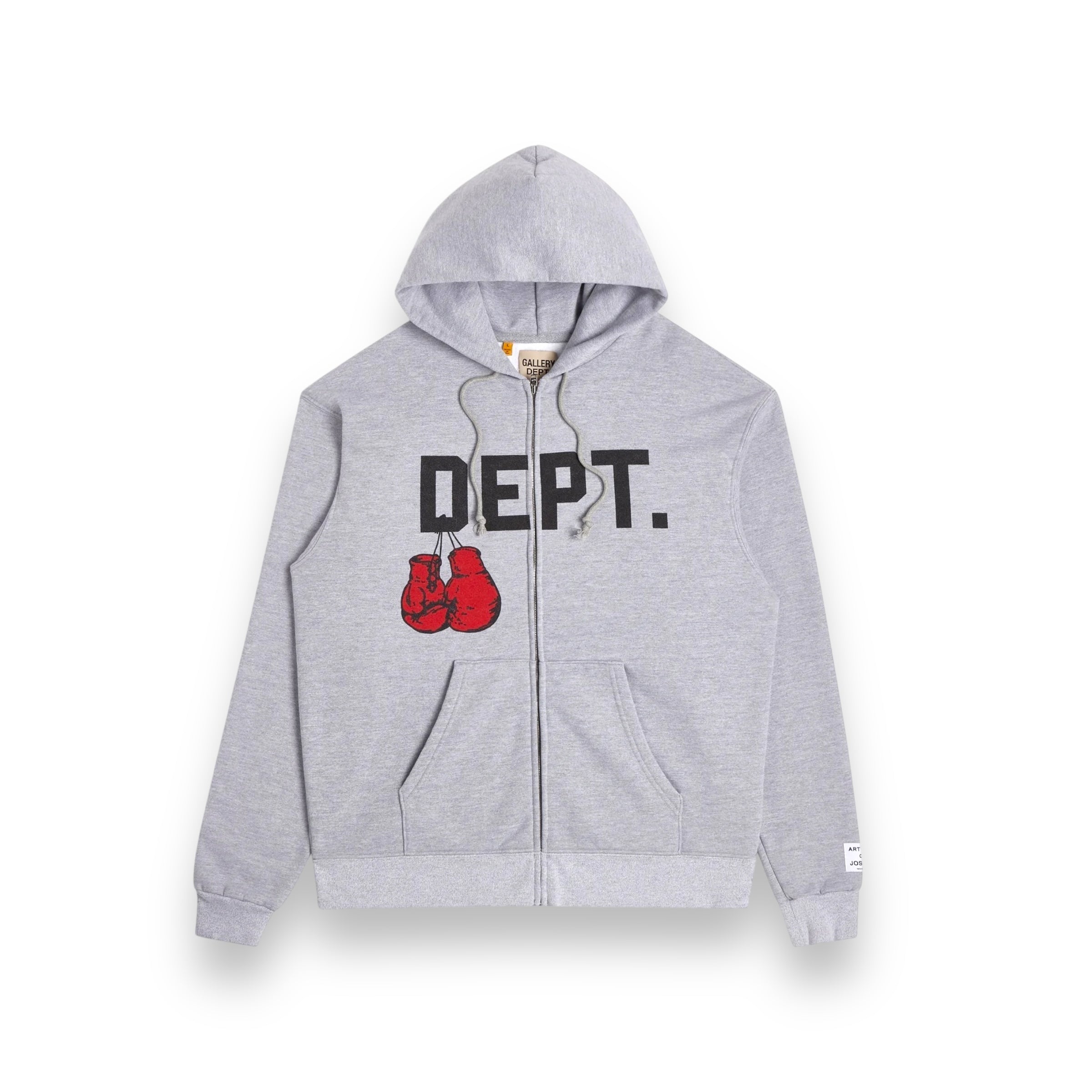 Gallery Dept. Boxing Merch Zip Hoodie "Grey"