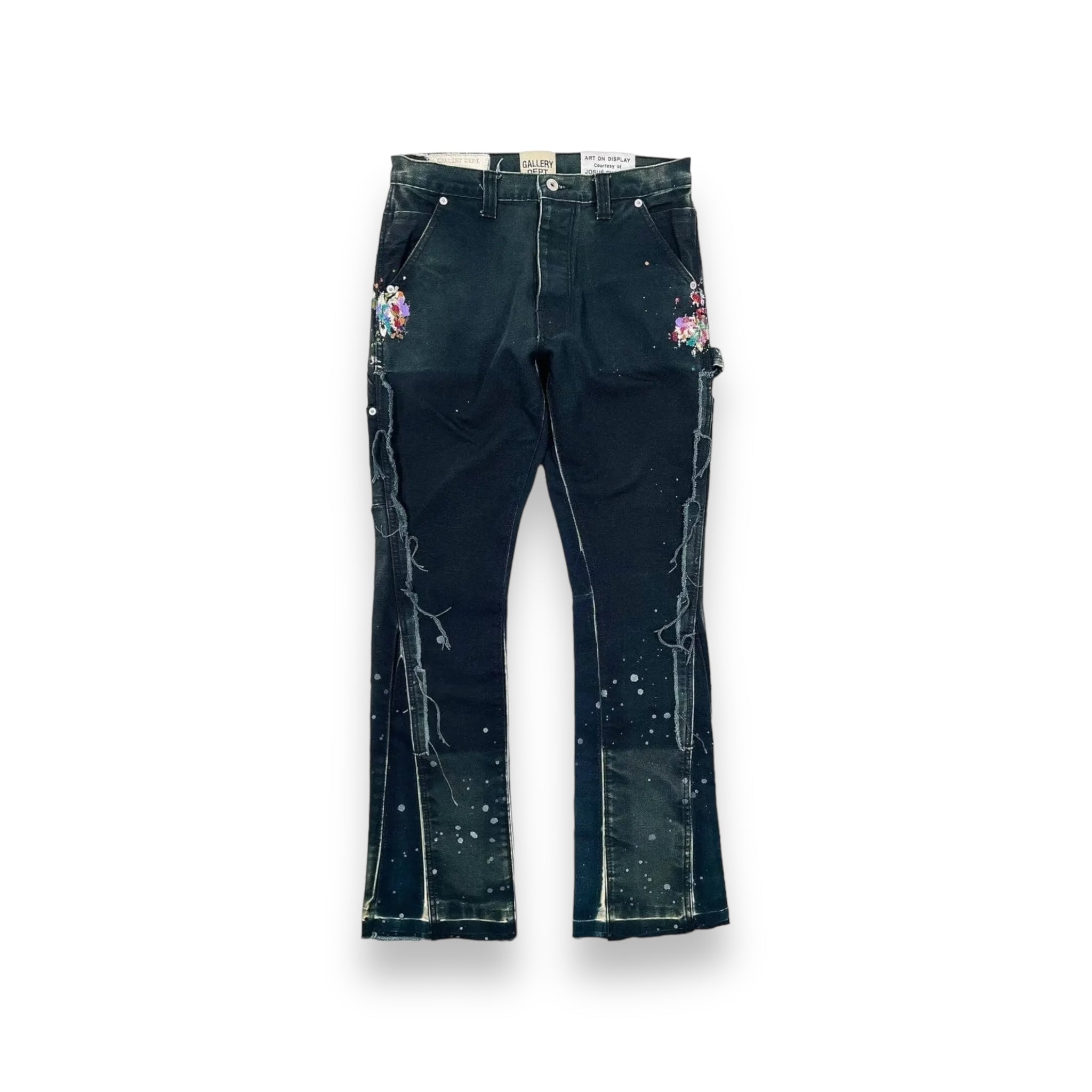 Gallery Dept. Paint Splatter Flare Carpenter Pants